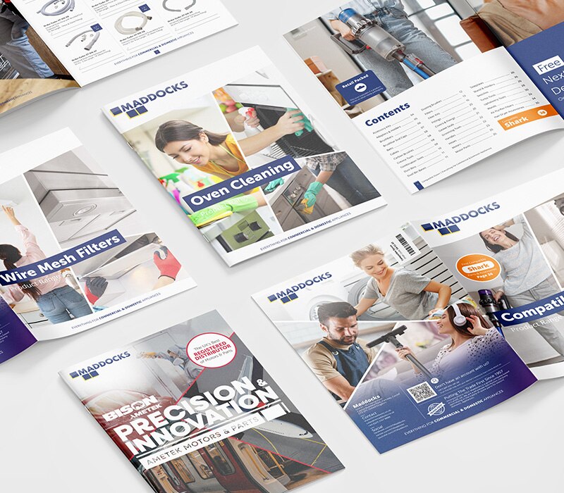 Catelouges Printed Catalogues | Maddocks - Appliance Spare Parts Wholesaler